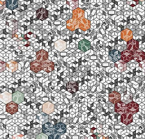 Линолеум Forbo Sarlon Graphic 19dB 9309T4319 dark kubik фото 1 | FLOORDEALER